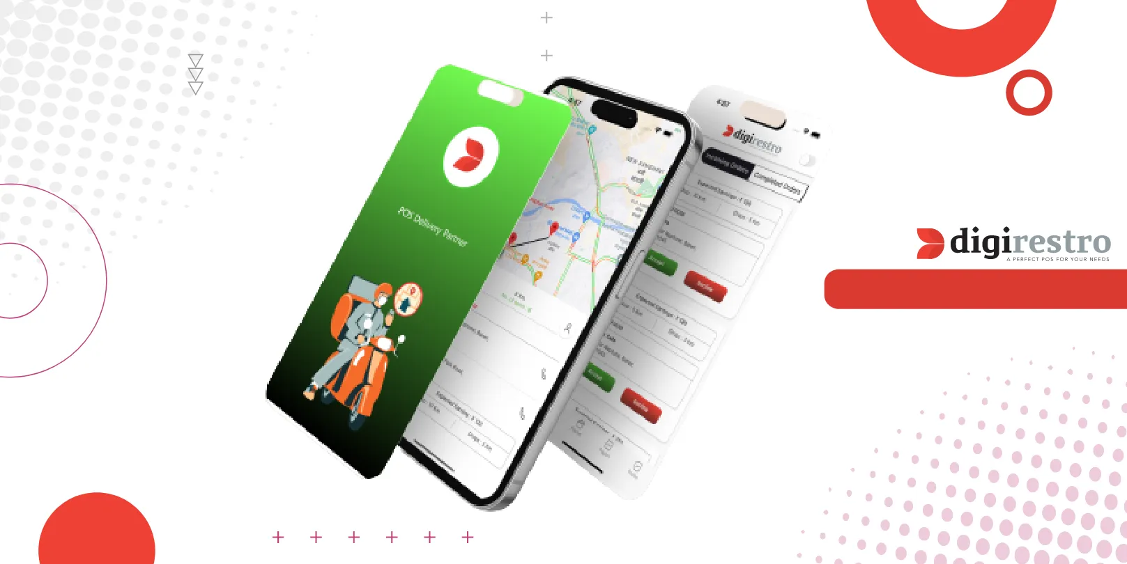Rider App: Routes, handoffs, and delivery status so riders stay in sync with the kitchen.